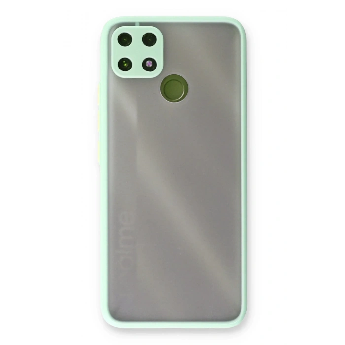 Mey İthalat®  Realme C25 Kılıf Montreal Silikon Kapak - Turkuaz