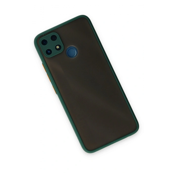 Mey İthalat®  Realme C25 Kılıf Montreal Silikon Kapak - Yeşil