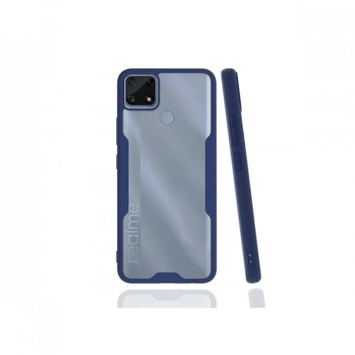 Mey İthalat®  Realme C25 Kılıf Platin Silikon - Lacivert