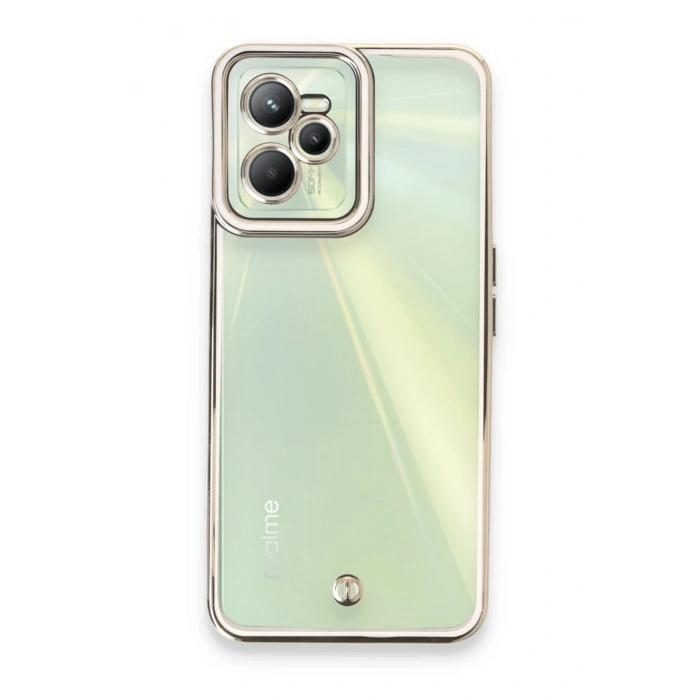 Mey İthalat®  Realme C35 Kılıf Liva Lens Silikon - Beyaz