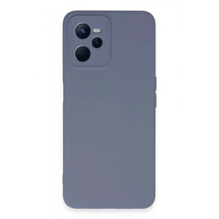 Mey İthalat®  Realme C35 Kılıf Nano içi Kadife Silikon - Gri