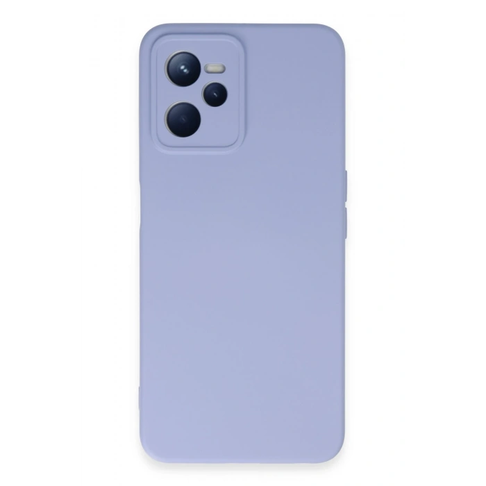 Mey İthalat®  Realme C35 Kılıf Nano içi Kadife Silikon - Lila