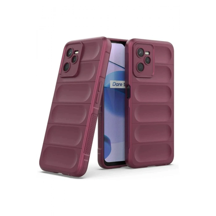 Mey İthalat®  Realme C35 Kılıf Optimum Silikon - Bordo