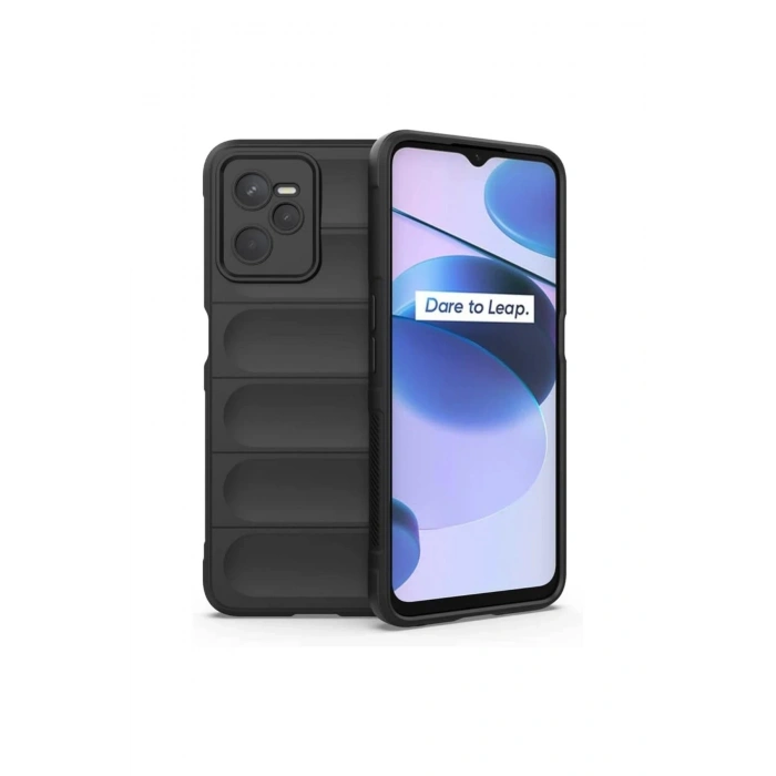 Mey İthalat®  Realme C35 Kılıf Optimum Silikon - Siyah