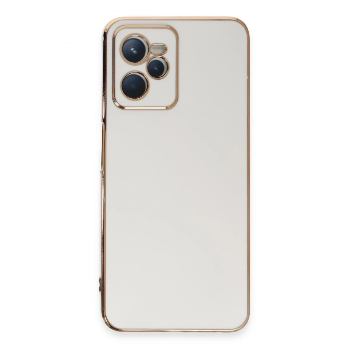 Mey İthalat®  Realme C35 Kılıf Volet Silikon - Beyaz