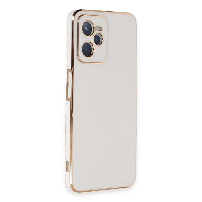 Mey İthalat®  Realme C35 Kılıf Volet Silikon - Beyaz