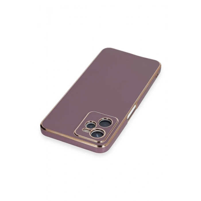 Mey İthalat®  Realme C35 Kılıf Volet Silikon - Mor
