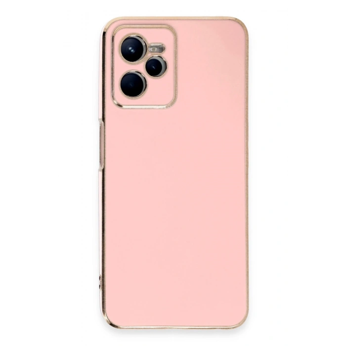 Mey İthalat®  Realme C35 Kılıf Volet Silikon - Pembe