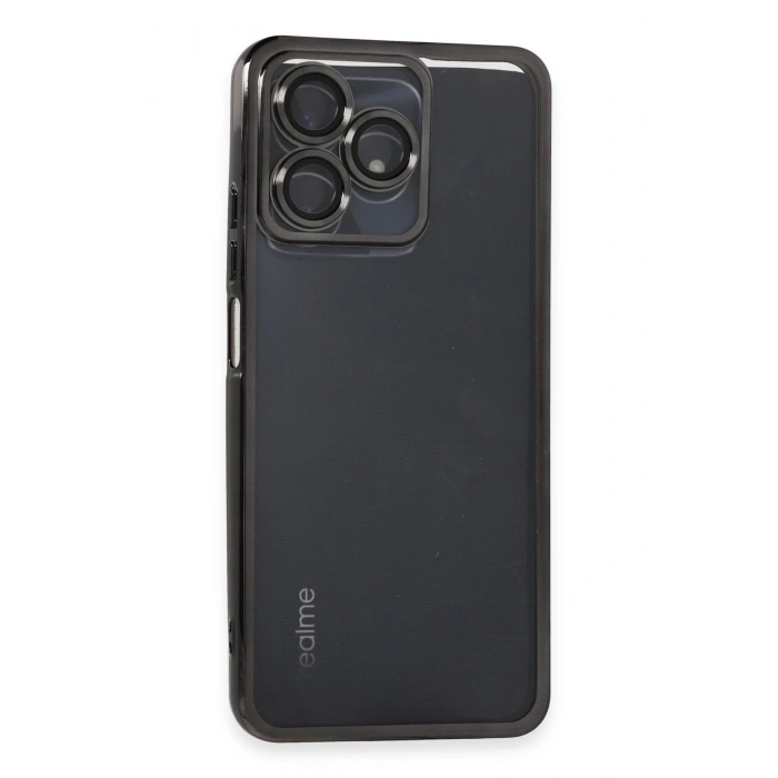 Mey İthalat®  Realme C53 Kılıf  Lensli Silikon - Siyah