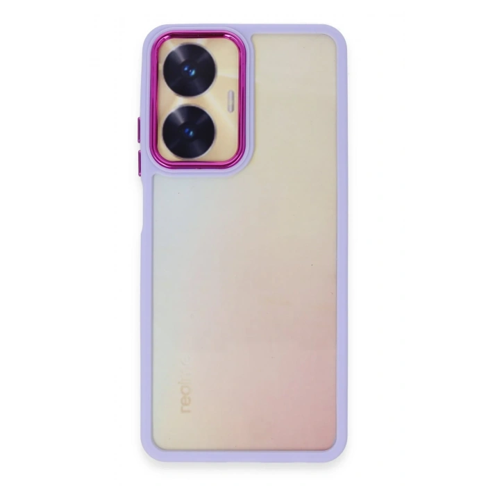 Mey İthalat®  Realme C55 Kılıf Dora Kapak - Lila