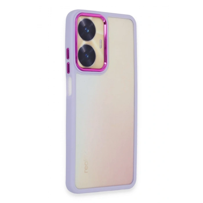 Mey İthalat®  Realme C55 Kılıf Dora Kapak - Lila