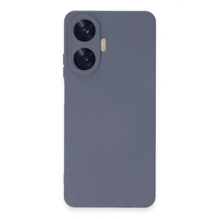Mey İthalat®  Realme C55 Kılıf Nano içi Kadife Silikon - Gri