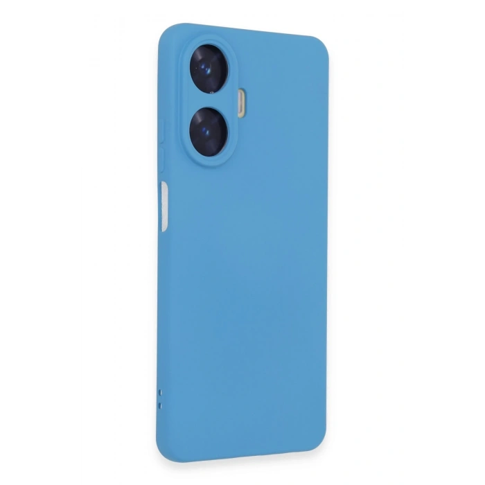 Mey İthalat®  Realme C55 Kılıf Nano içi Kadife Silikon - Mavi