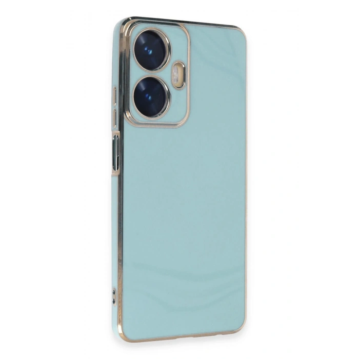 Mey İthalat®  Realme C55 Kılıf Volet Silikon - Açık Yeşil
