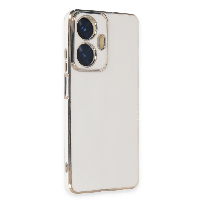 Mey İthalat®  Realme C55 Kılıf Volet Silikon - Beyaz
