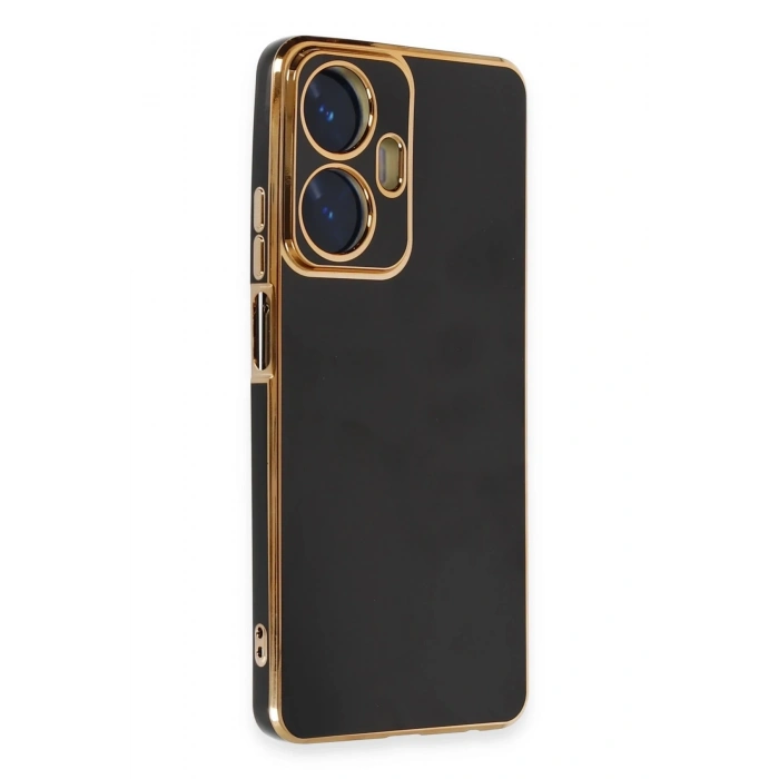 Mey İthalat®  Realme C55 Kılıf Volet Silikon - Siyah