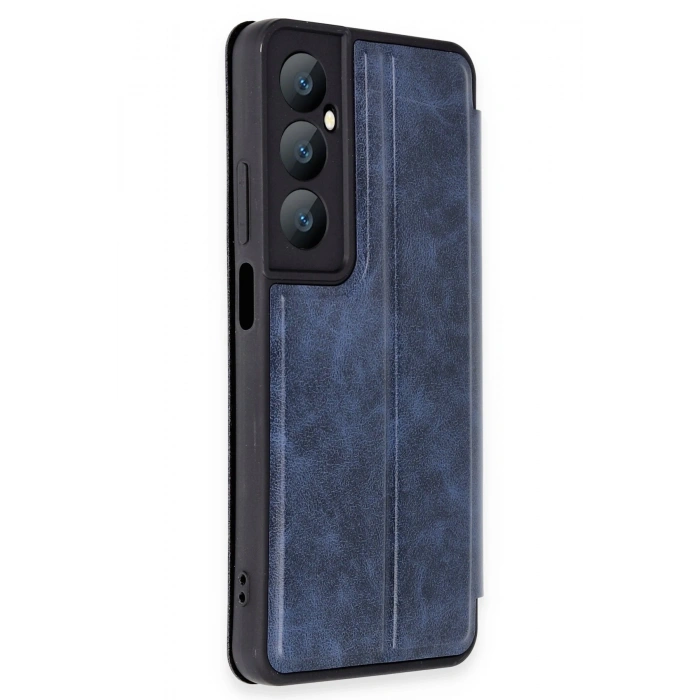 Mey İthalat®  Realme C65 Kılıf Flip Cover - Lacivert