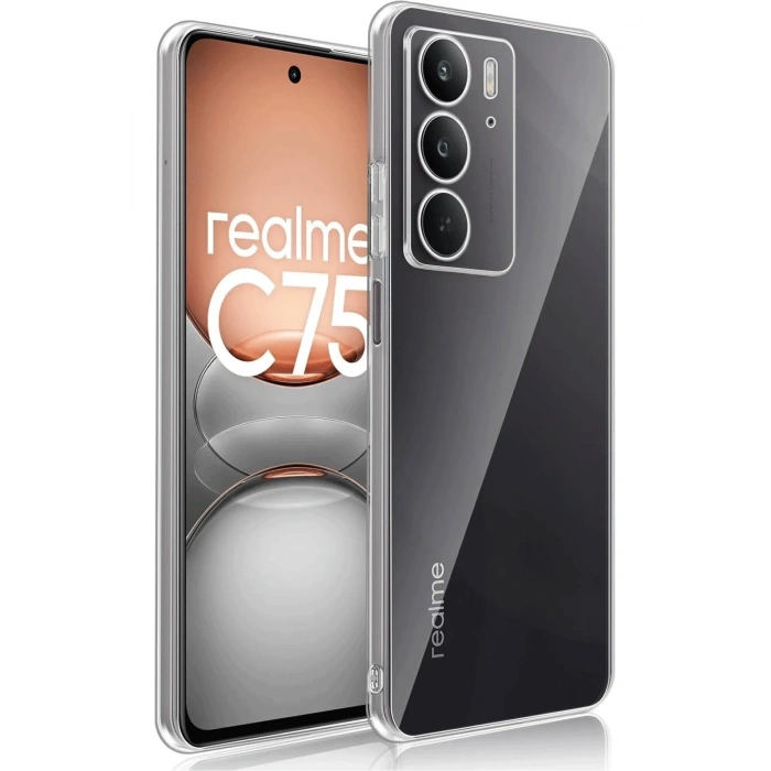 Mey İthalat®  Realme C75 Kılıf Lüx Şeffaf Silikon