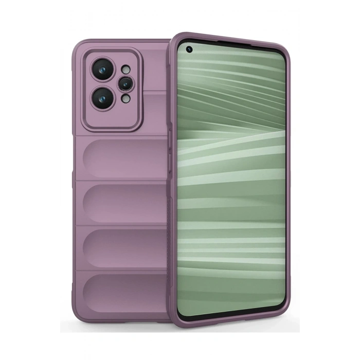 Mey İthalat®  Realme GT2 Pro 5G Kılıf Optimum Silikon - Mor