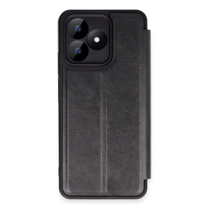 Mey İthalat®  Realme Note 50 4G Kılıf Flip Cover - Siyah