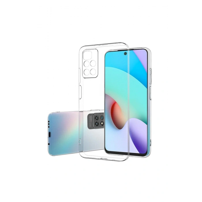 Mey İthalat®   Redmi 10 2022 Kılıf Lüx Şeffaf Silikon