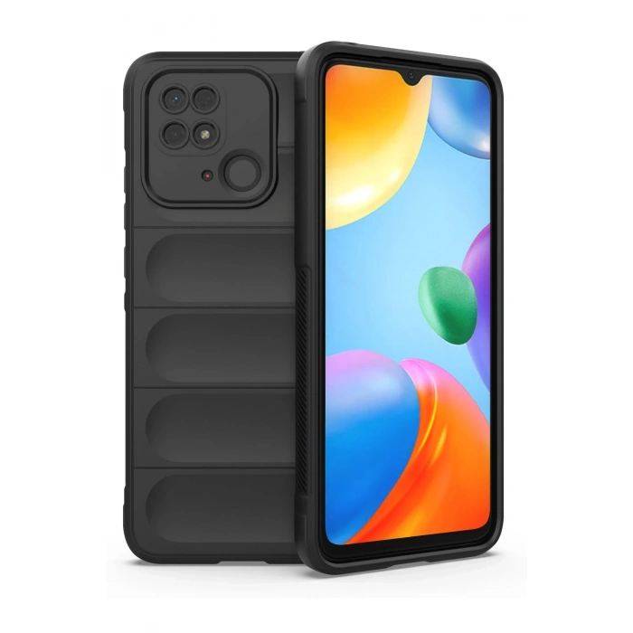 Mey İthalat®   Redmi 10C Kılıf Optimum Silikon - Siyah