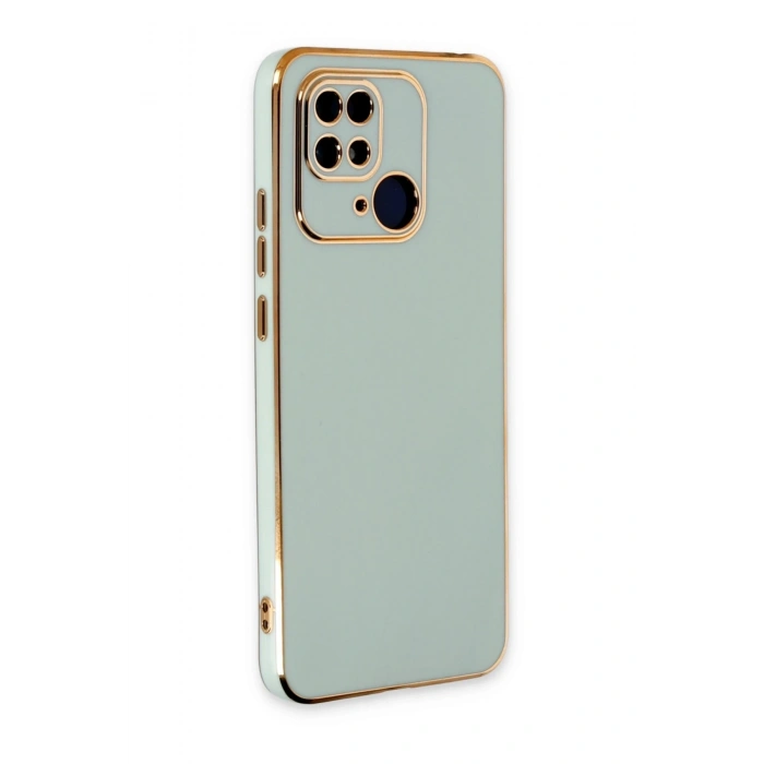 Mey İthalat®   Redmi 10C Kılıf Volet Silikon - Açık Yeşil