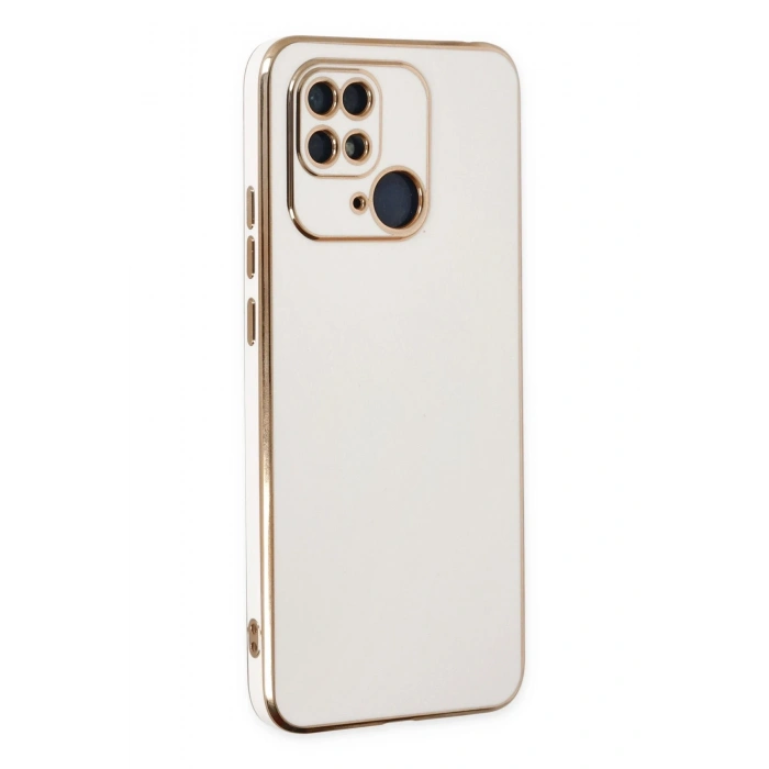 Mey İthalat®   Redmi 10C Kılıf Volet Silikon - Beyaz