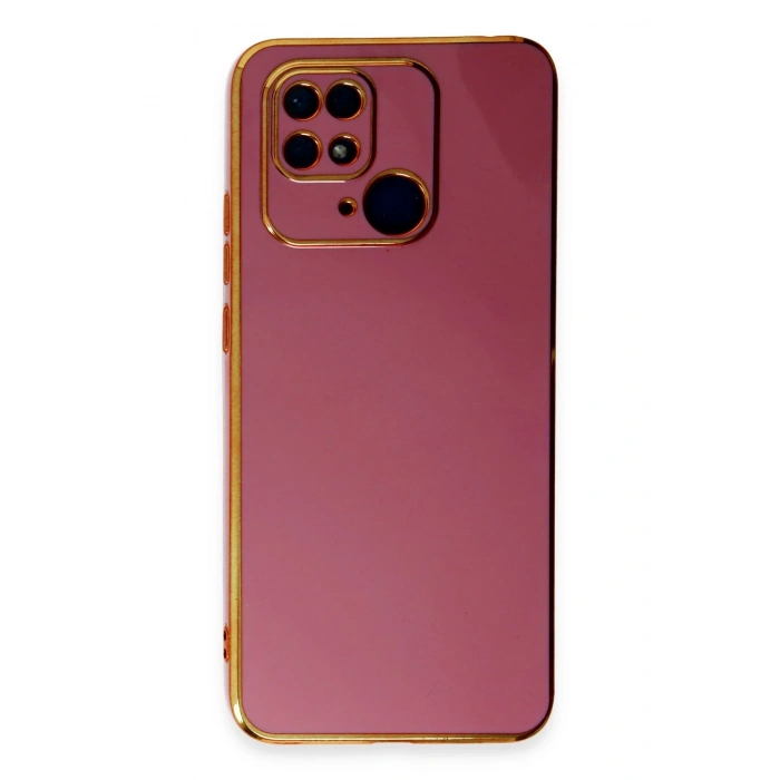 Mey İthalat®   Redmi 10C Kılıf Volet Silikon - Kırmızı