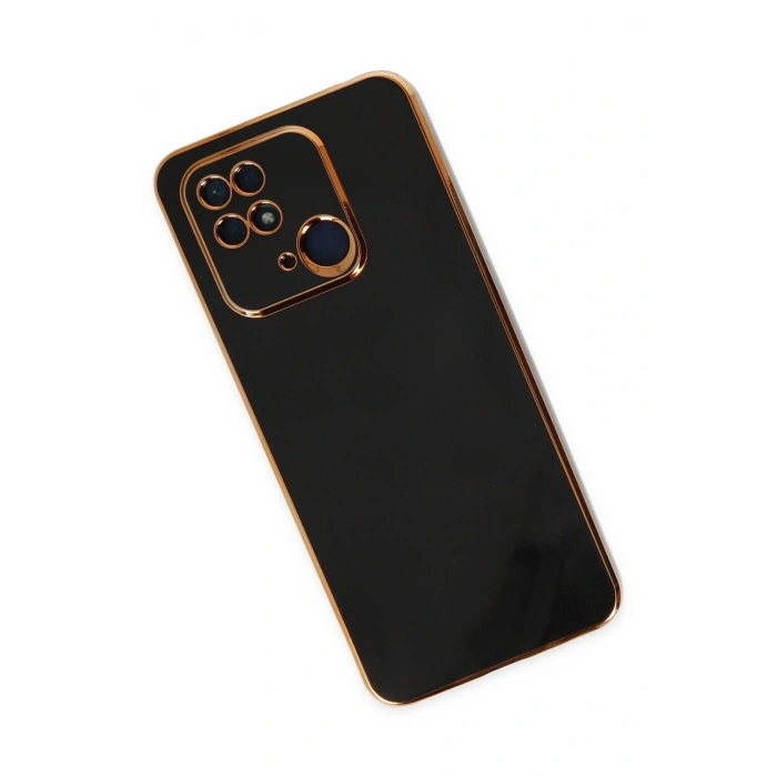 Mey İthalat®   Redmi 10C Kılıf Volet Silikon - Siyah