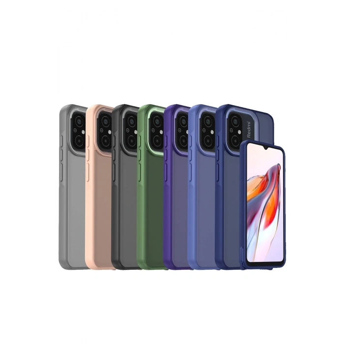 Mey İthalat®   Redmi 12C Kılıf Elegant Kapak - Derin Mor