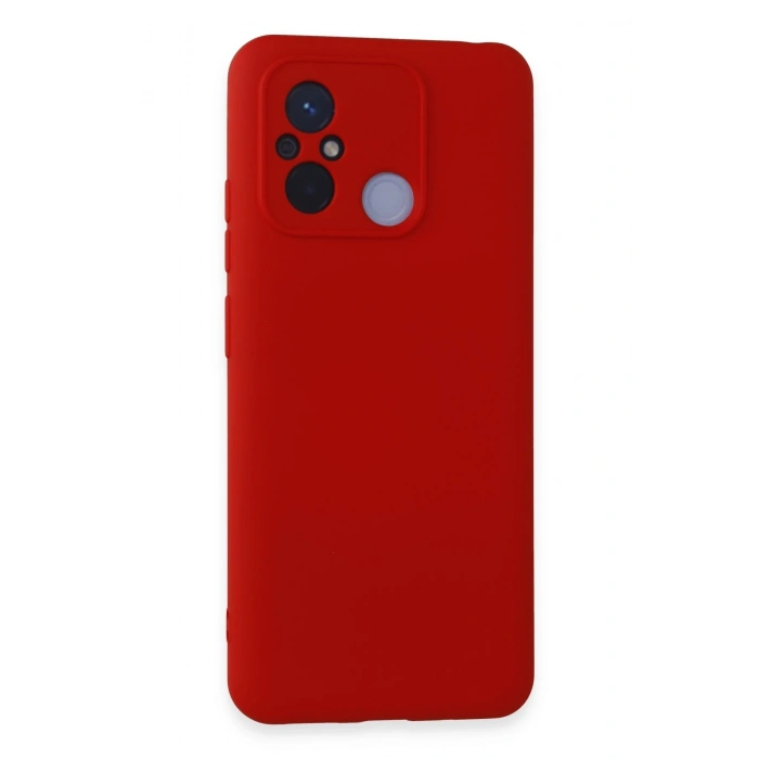 Mey İthalat®   Redmi 12C Kılıf Nano içi Kadife Silikon - Kırmızı