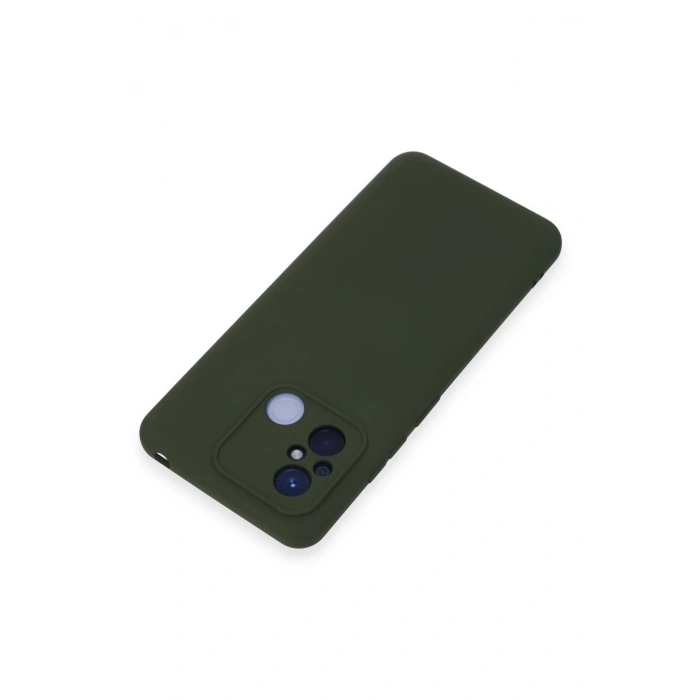 Mey İthalat®   Redmi 12C Kılıf Nano içi Kadife Silikon - Koyu Yeşil