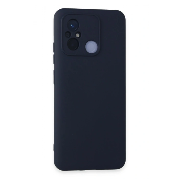 Mey İthalat®   Redmi 12C Kılıf Nano içi Kadife Silikon - Lacivert
