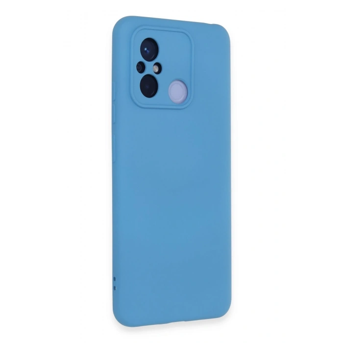 Mey İthalat®   Redmi 12C Kılıf Nano içi Kadife Silikon - Mavi