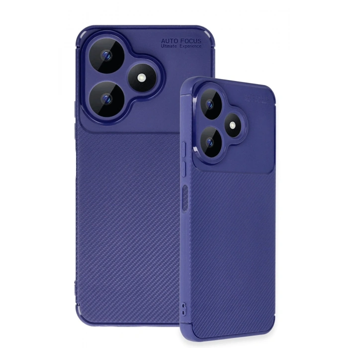 Mey İthalat®   Redmi 13 4G Kılıf Auto Focus Karbon Kapak - Lacivert