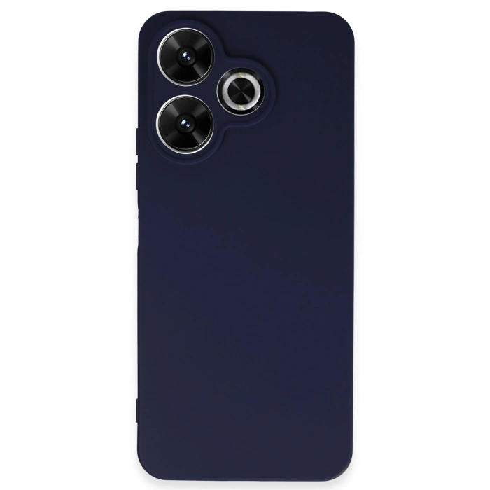 Mey İthalat®   Redmi 13 4G Kılıf First Silikon - Lacivert