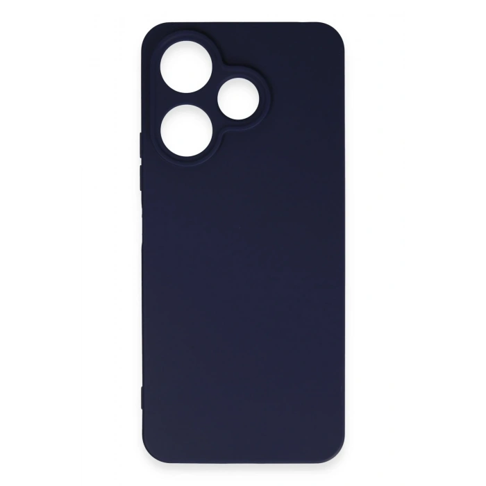 Mey İthalat®   Redmi 13 4G Kılıf First Silikon - Lacivert