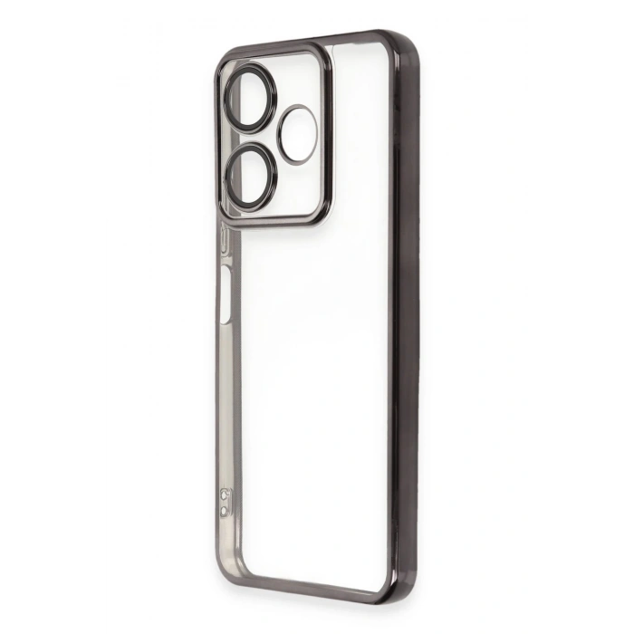 Mey İthalat®   Redmi 13 4G Kılıf  Lensli Silikon - Siyah