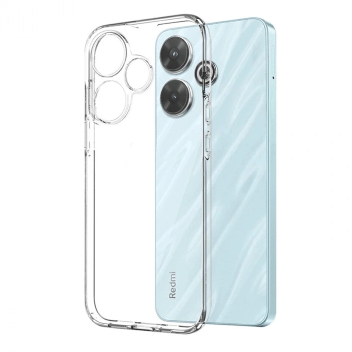 Mey İthalat®   Redmi 13 4G Kılıf Lüx Şeffaf Silikon