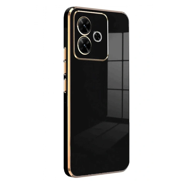 Mey İthalat®   Redmi 13 4G Kılıf Volet Silikon - Siyah