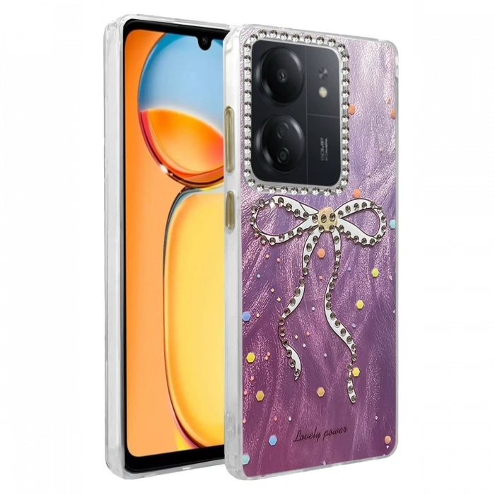 Mey İthalat®   Redmi 13C Kılıf Blade Aynalı Desenli Kapak - Desen 1