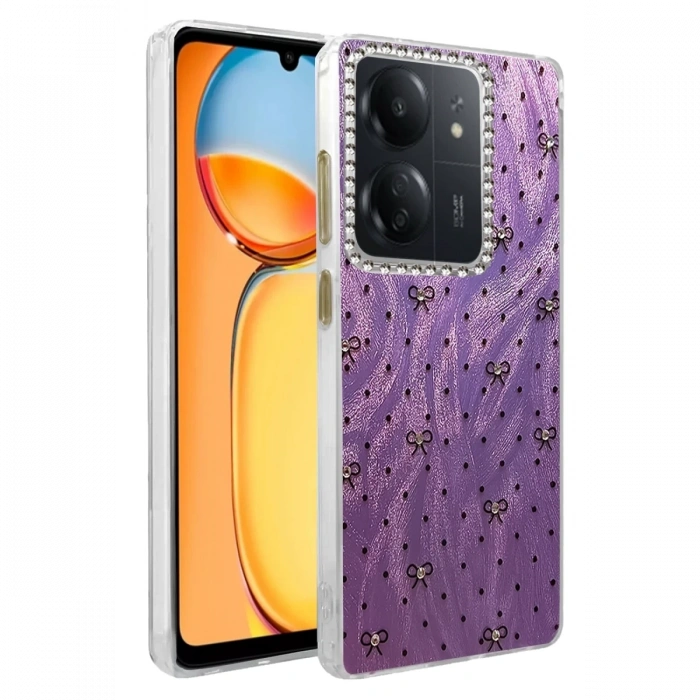 Mey İthalat®   Redmi 13C Kılıf Blade Aynalı Desenli Kapak - Desen 2