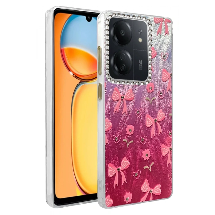 Mey İthalat®   Redmi 13C Kılıf Blade Aynalı Desenli Kapak - Desen 3