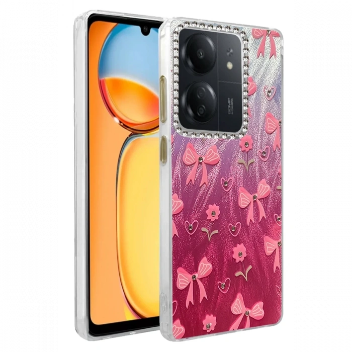 Mey İthalat®   Redmi 13C Kılıf Blade Aynalı Desenli Kapak - Desen 3
