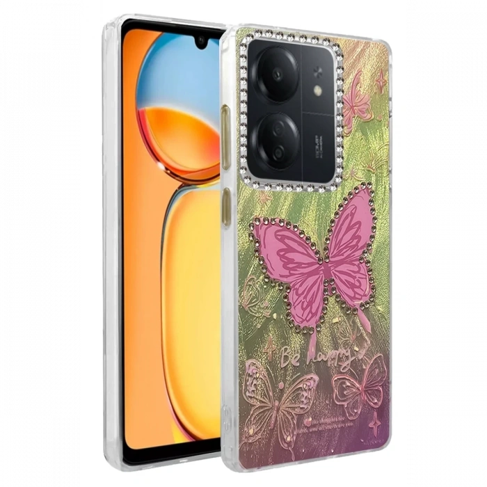 Mey İthalat®   Redmi 13C Kılıf Blade Aynalı Desenli Kapak - Desen 5
