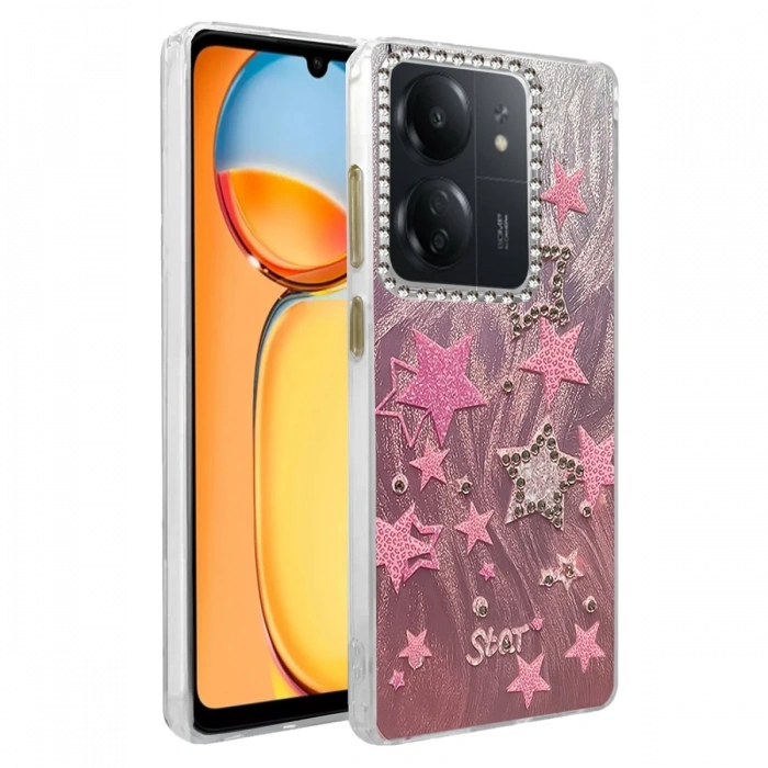 Mey İthalat®   Redmi 13C Kılıf Blade Aynalı Desenli Kapak - Desen 7