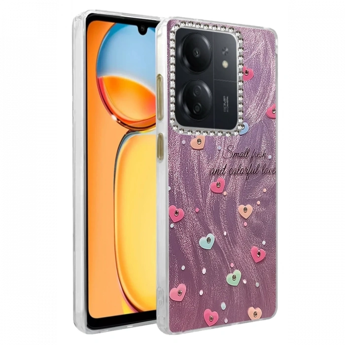Mey İthalat®   Redmi 13C Kılıf Blade Aynalı Desenli Kapak - Desen 8