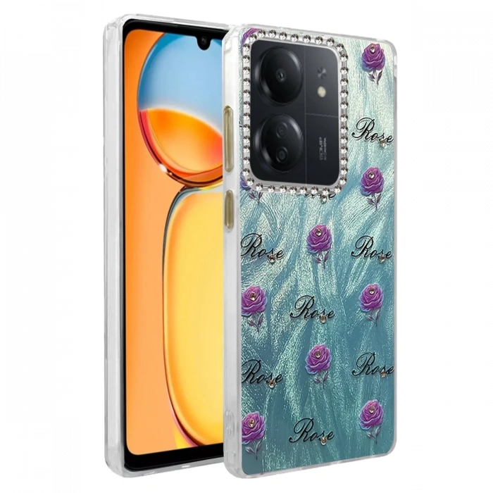 Mey İthalat®   Redmi 13C Kılıf Blade Aynalı Desenli Kapak - Desen 9