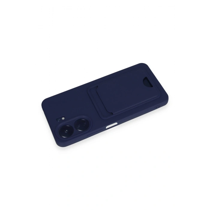 Mey İthalat®   Redmi 13C Kılıf Kelvin Kartvizitli Silikon - Lacivert